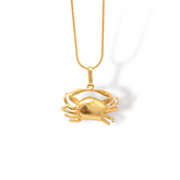 Cadena con cangrejo vista frontal